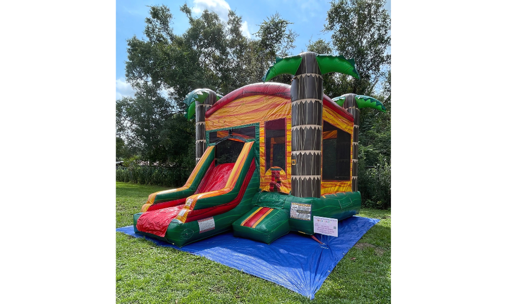 Experience Paradise with Our Palm Tree Bounce House Rental in Kissimmee