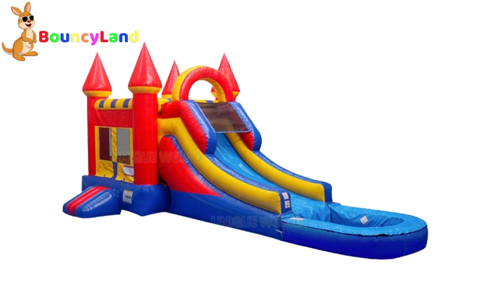Rainbow Castle Bounce House Combo Rental in Orlando, FL